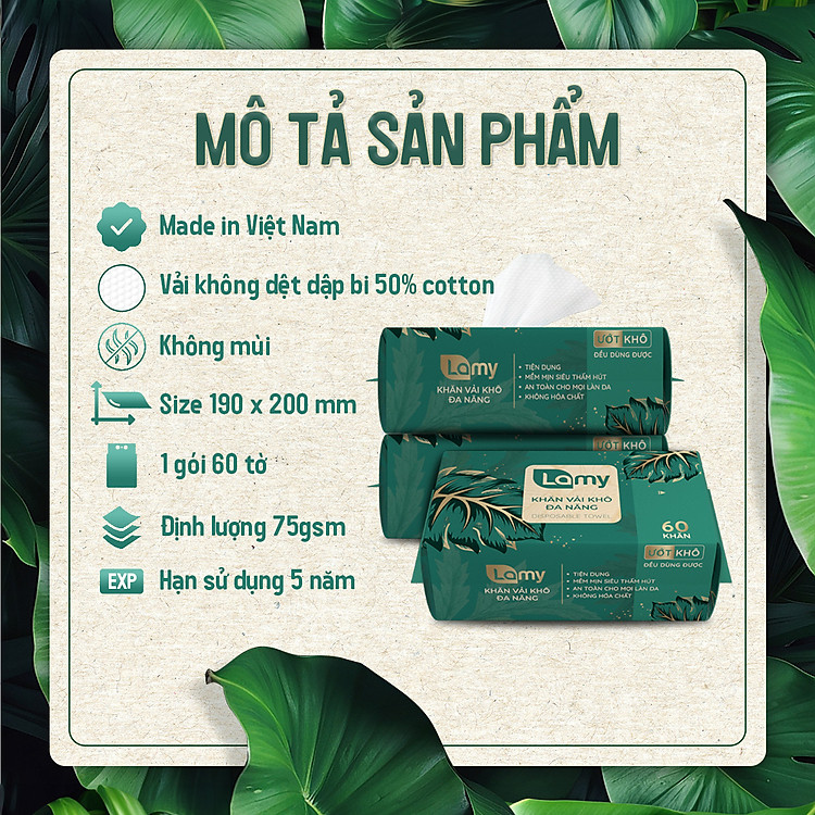 Khăn vải khô Lamy EcoWipes 60 tờ Đảm bảo Giá rẻ - Hình ảnh 4