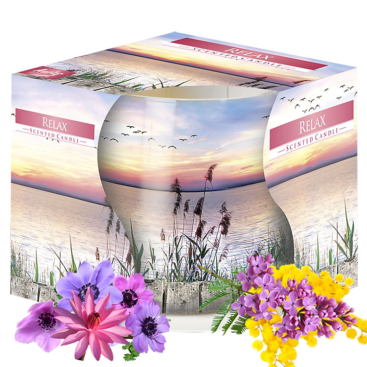 Ly nến thơm tinh dầu Bispol Relax 100g QT04317 - hương cây lau