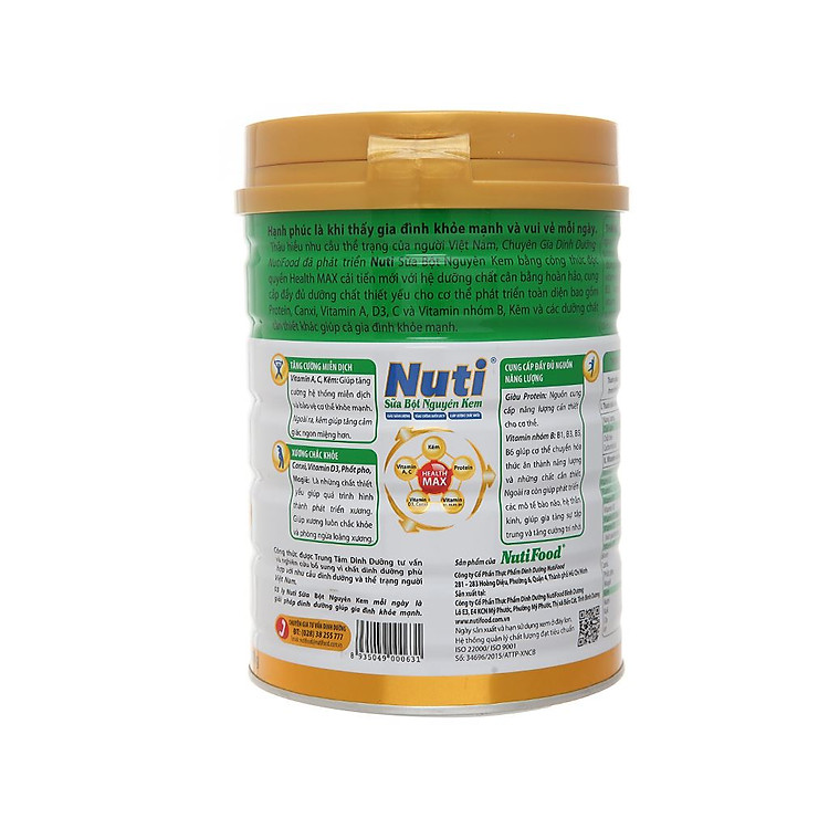 Mua Sữa bột nguyên kem NutiFood 900g Chất lượng Giá tốt - Hình ảnh 2