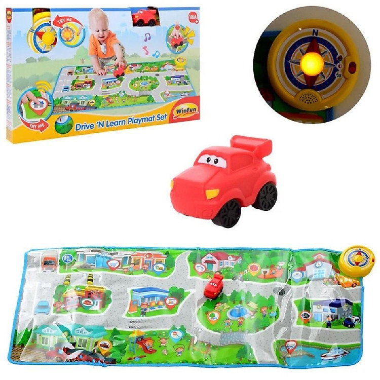 Thảm chơi đua xe có nhạc WINFUN Chính hãng Tiết kiệm - Hình ảnh 5