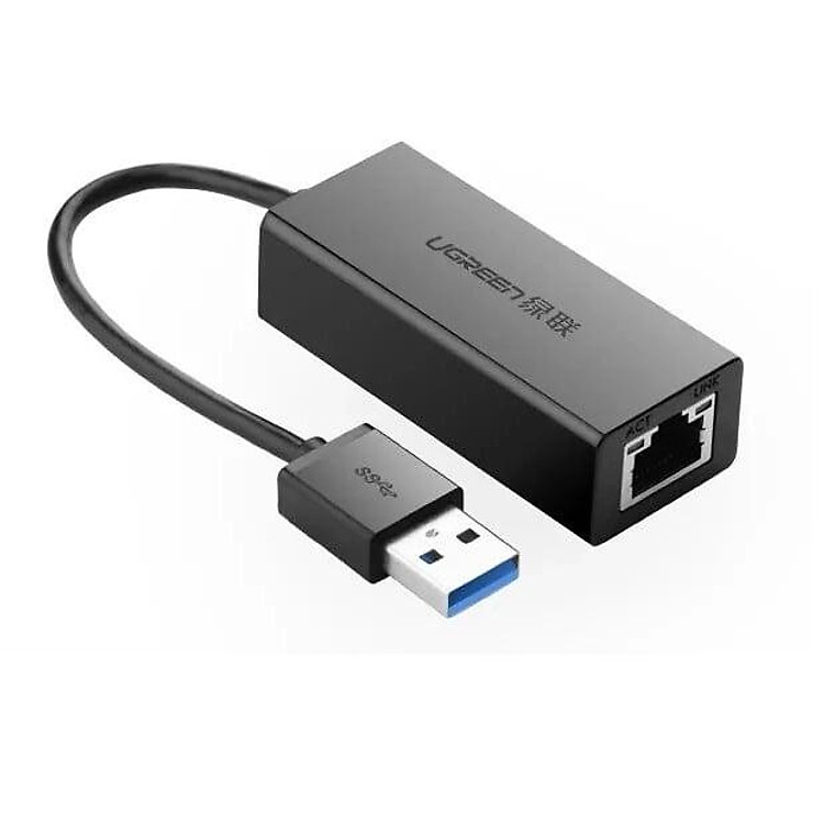 Ugreen UG20256CR111TK 15CM màu Đen Cáp chuyển đổi USB 3.0 sang cổng LAN RJ45 tốc độ 1000Mbps vỏ nhựa - HÀNG CHÍNH HÃNG