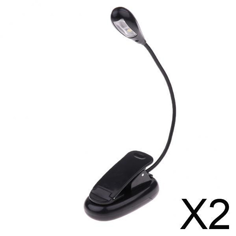 2xFlex LED Light Clip Lamp 2LED Battery Model USB