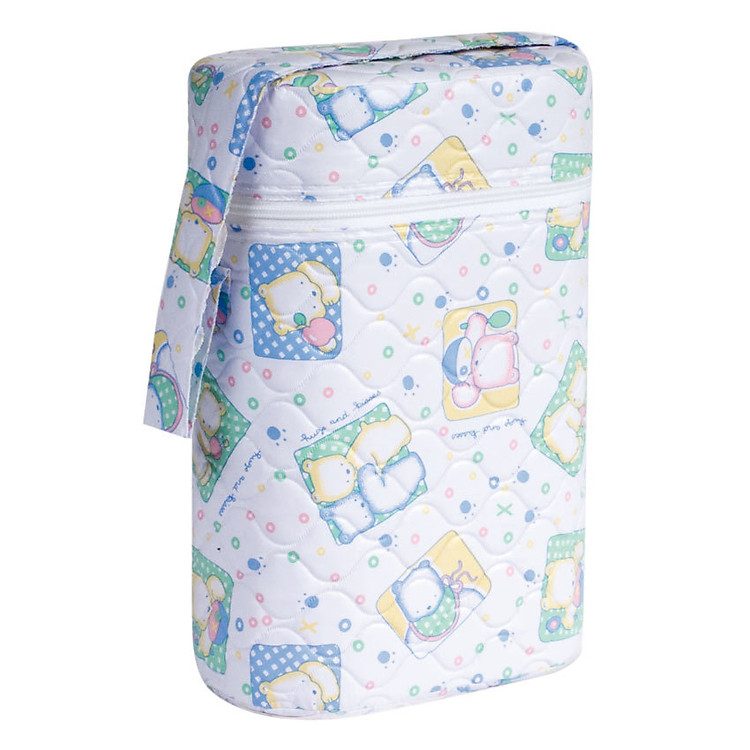 Bình ủ giữ nhiệt bình sữa đôi cho bé - Giao màu và họa tiết ngẫu nhiên