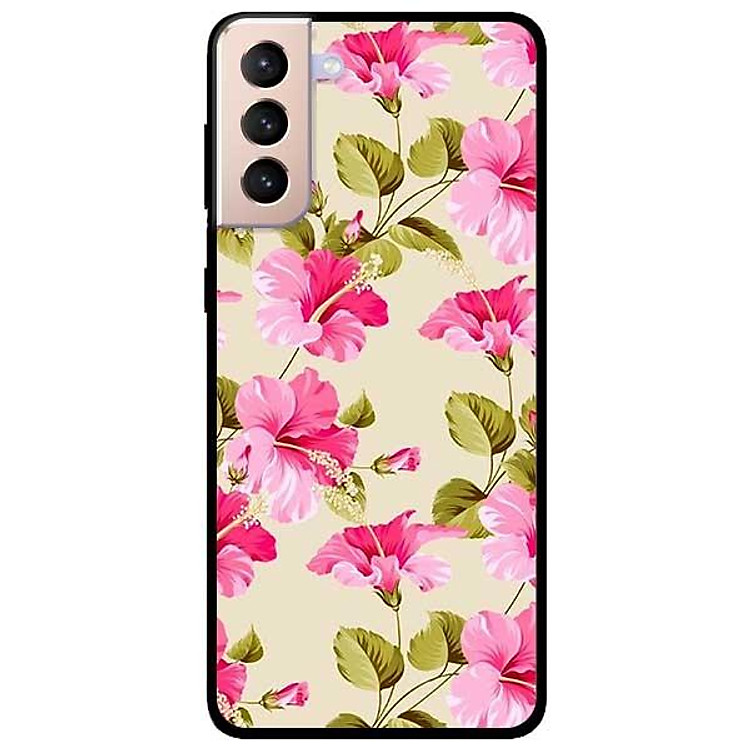 Ốp lưng dành cho Samsung S21 - S21 Plus - S21 Ultra mẫu Hoa Bụt Hồng