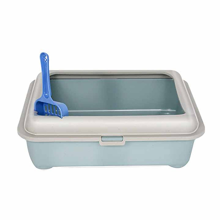 Bồn cát hình chữ nhật cho mèo nhỏ 1-2kg (màu giao ngẫu nhiên)