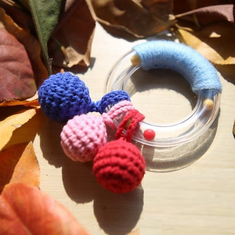 Lục lạc cho bé chất liệu len Thổ Nhĩ Kỳ 01