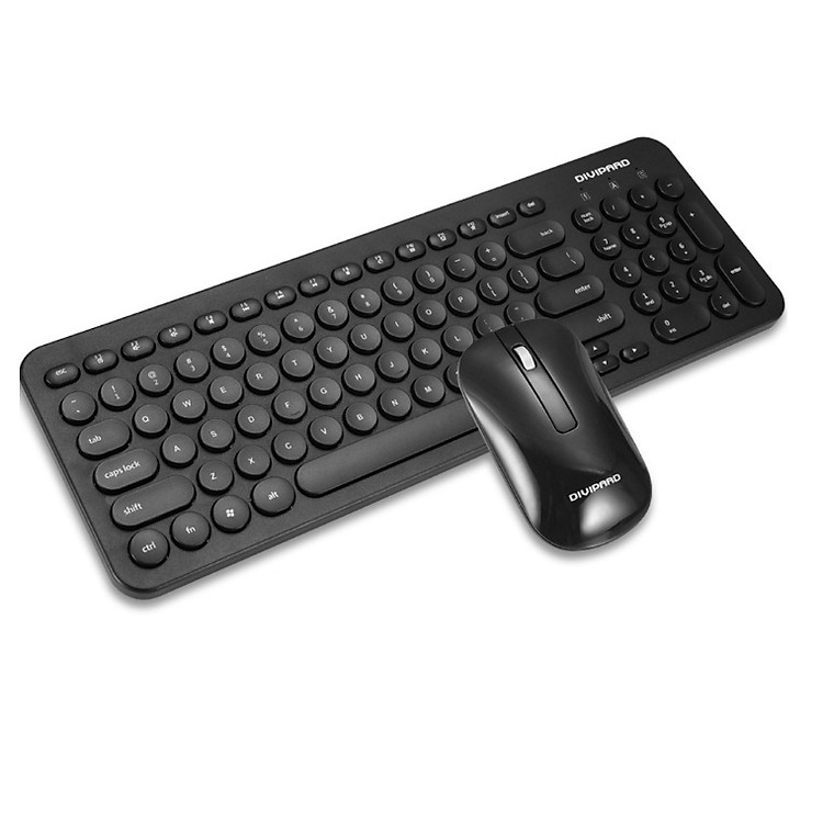 Bộ bàn phím và chuột không dây DIVIPARD 520-Đen -Hàng nhập khẩu