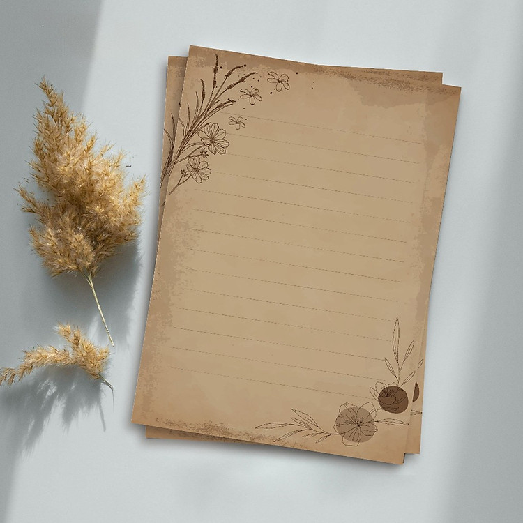 Giấy Viết Thư Tay Vintage (5 tờ)