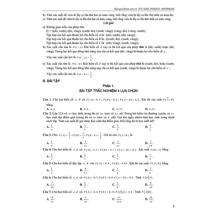 Tuyển Tập 3 Chủ Đề Hay Và Khó - Xác Xuất Có Điều Kiện - Một Số Yếu Tố Của Lý Thuyết Đồ Thị - Ảnh 6