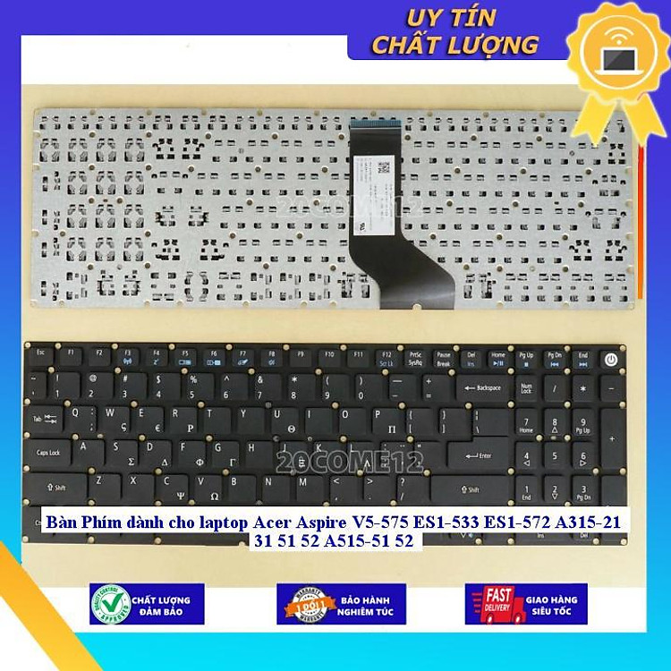 Bàn Phím dùng cho laptop Acer Aspire V5-575 ES1-533 ES1-572 A315-21 31 51 52 A515-51 52 - Hàng Nhập Khẩu New Seal