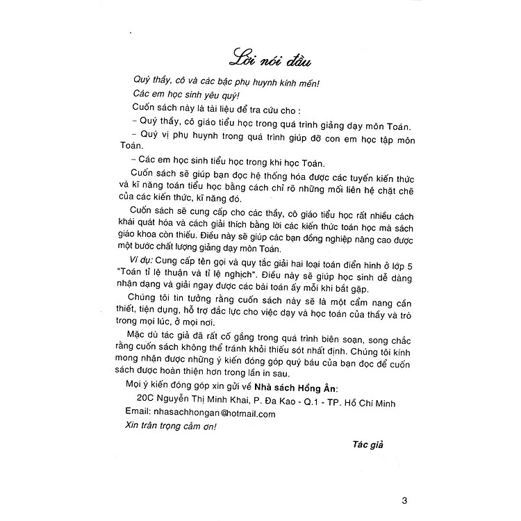 Tóm Tắt Kiến Thức Toán Tiểu Học - Ảnh 2
