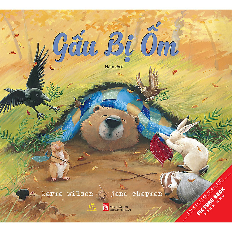 Tranh Song Ngữ Gấu Bị Ốm