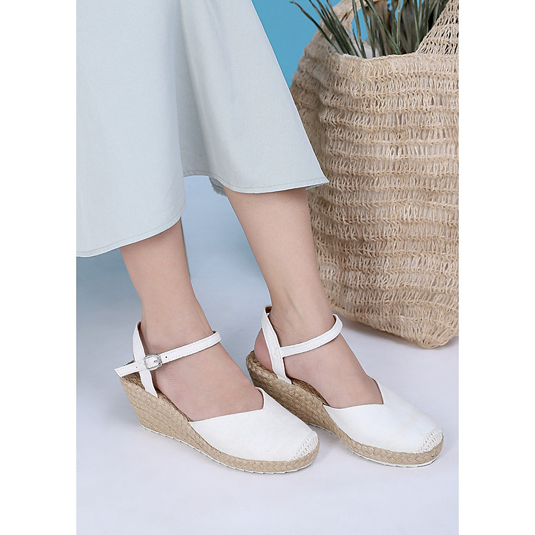 Giày Đế Xuồng Nữ Tiên Đào Liliw Abaca 5cm