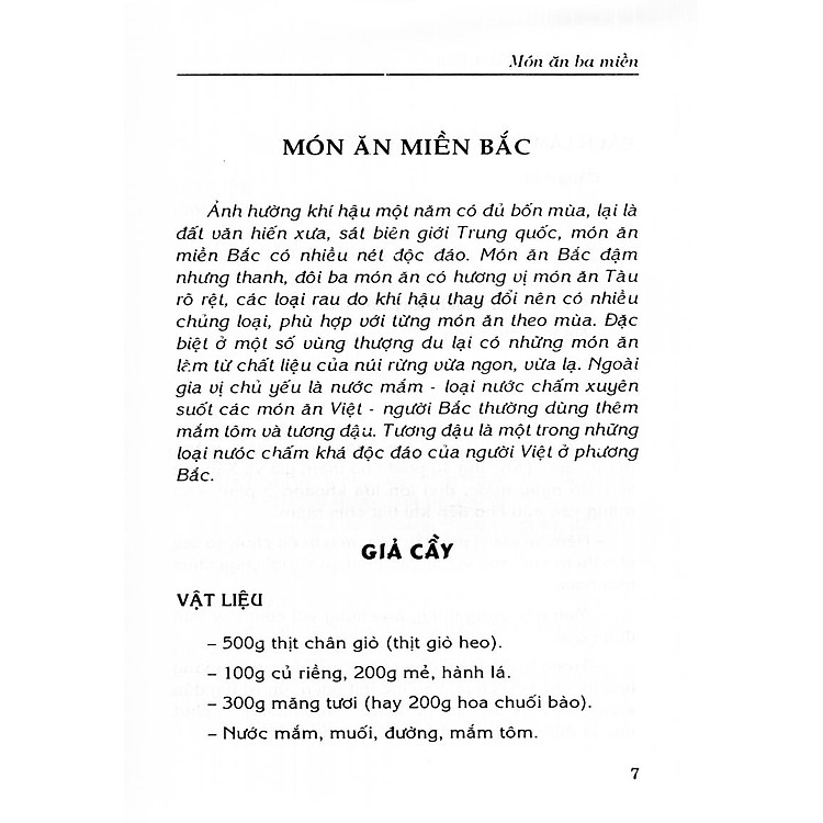 Món Ăn Ba Miền