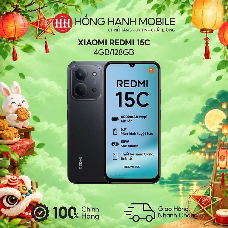 Điện Thoại Xiaomi Redmi 15C 4GB/128GB - Hàng Chính Hãng
