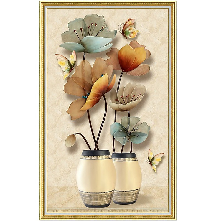 Tranh dán tường Lọ hoa đẹp LV-0070K