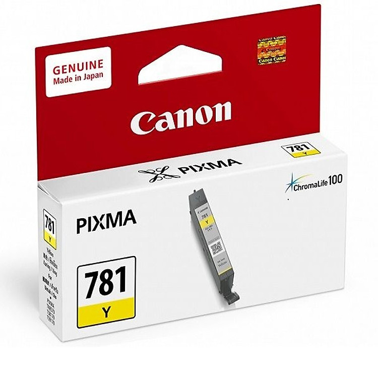 Hộp mực Canon CLI -781 Yellow dùng cho máy in canon TS9170,TS707, TS9570 - Hàng Chính Hãng