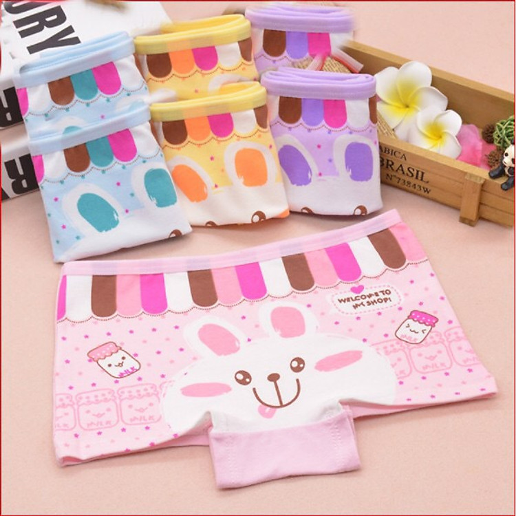 Set 5 Quần Chíp Đùi Bé Gái Xinh Xắn LD11 Siêu Cute Thoải Mái