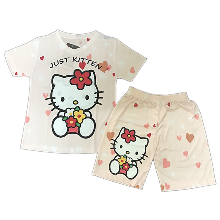Đồ Bộ Bé Gái Hình Hello Kitty In 3D 23