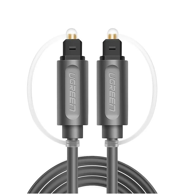 Cáp âm thanh 2 đầu quang Toslink Optical Audio ver 10771 3M màu Xám UGREEN Av122- Hàng chính hãng
