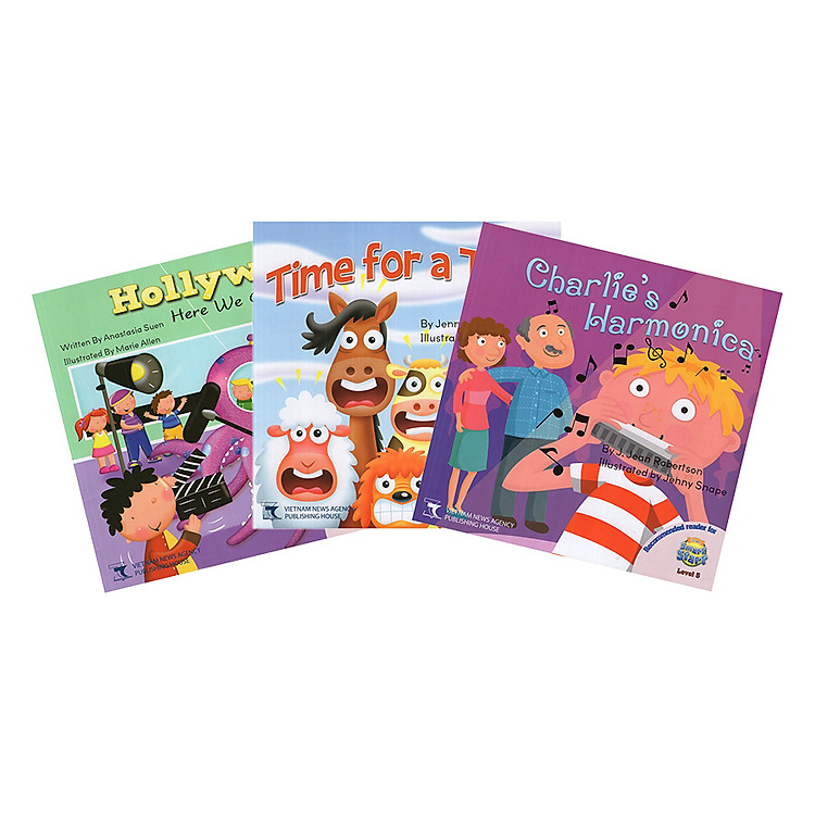 Sách Readers For i-Learn Smart Start Level 5: Charlie's Harmonica, Time For A Trim, Hollywood Here We Come!