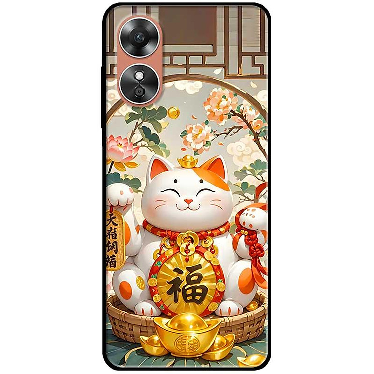 Ốp lưng cho Oppo A54 - A55 - A56 5G - A55s - A18 - A38 - A58 - Mèo Thần Thài Trắng Đẹp - Hàng Chính Hãng