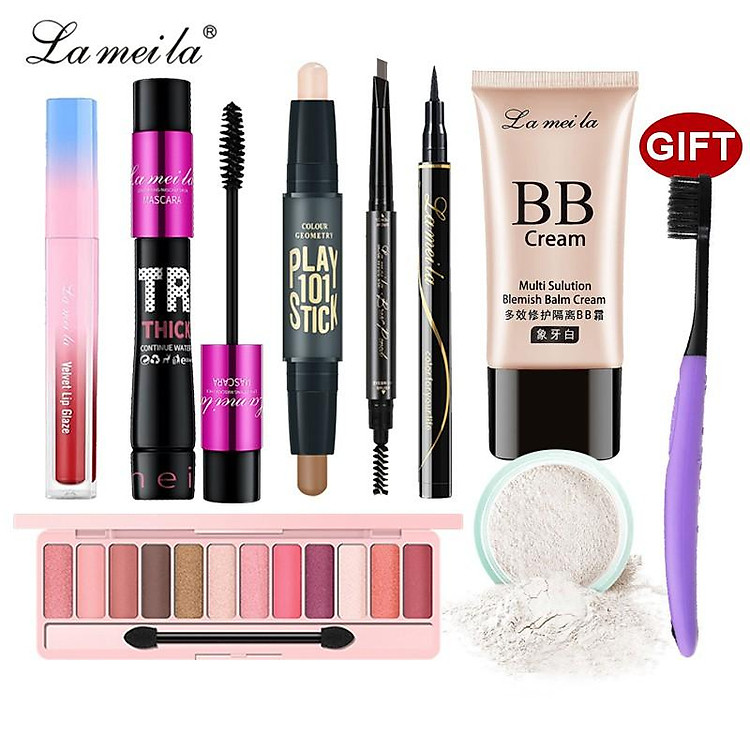 Bộ trang điểm chuyên nghiệp 8 món LaMeiLa