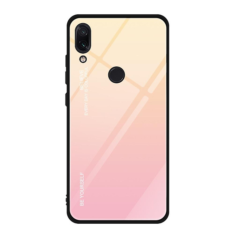 Ốp Lưng Mặt Kính Gradient Cho Xiaomi Redmi 7