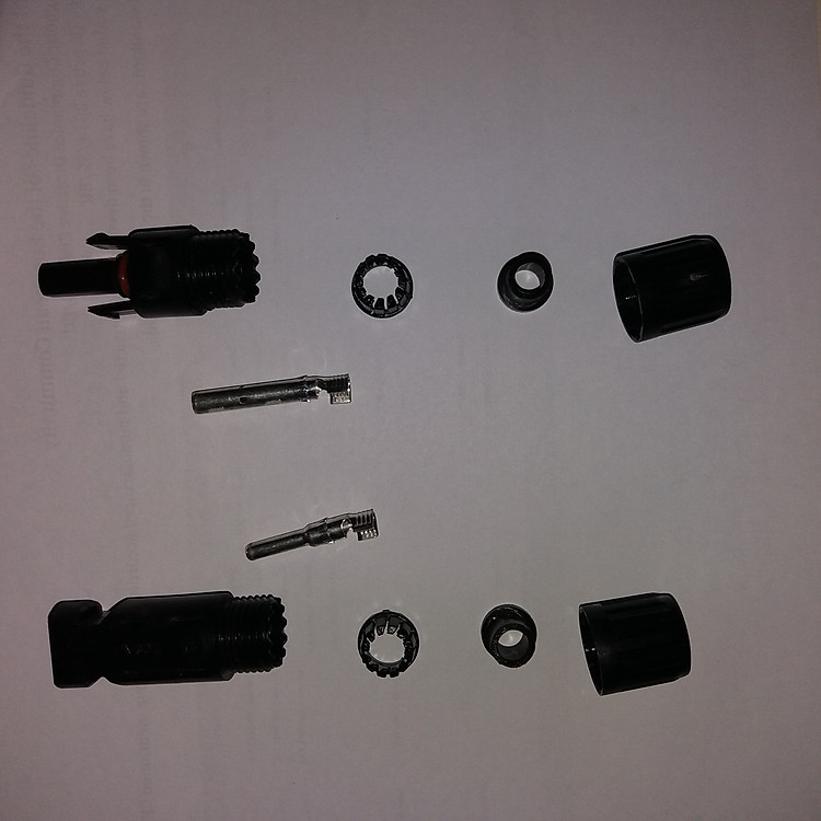 Giắc nối đơn MC4 (01 cặp âm, dương) chuyên dùng cho nối cáp Pin năng lượng mặt trời (Bộ 10 cặp).