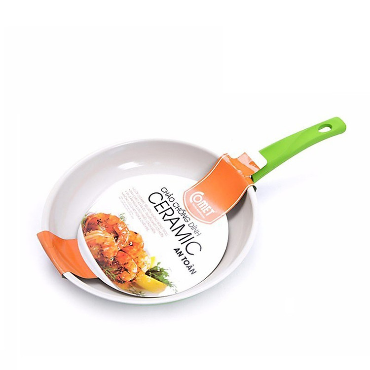 Chảo Ceramic Chống Dính 16cm Comet CH11-16G (Xanh lá) - Hàng Chính Hãng