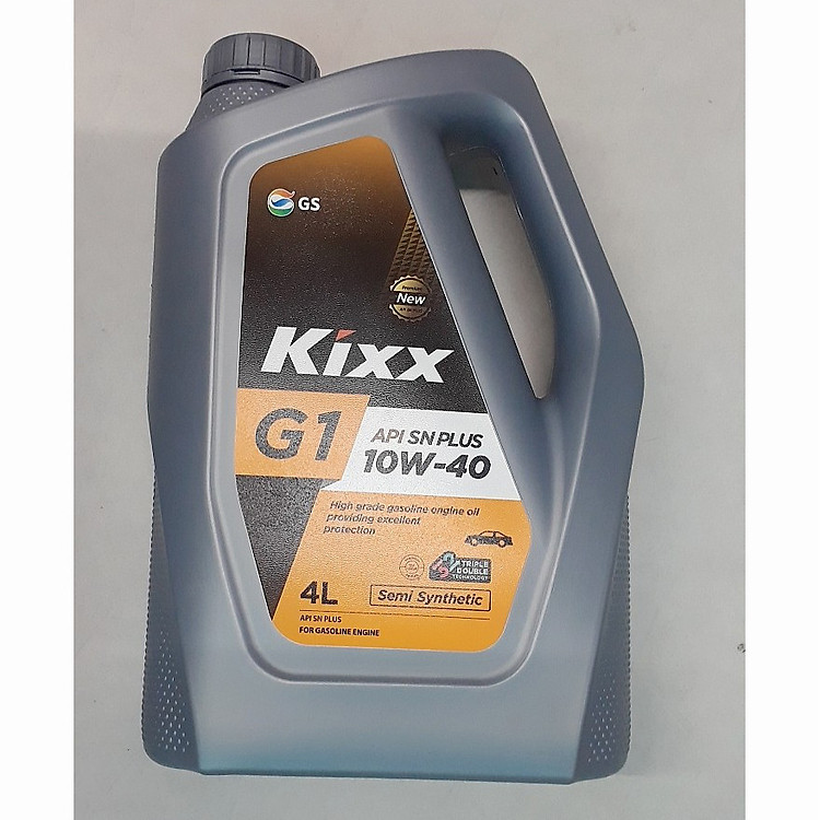 Dầu Kixx G1 API SN Plus 10W40 4L Thùng Nhựa Xe động cơ xăng Công nghệ Hai nâng Ba chống
