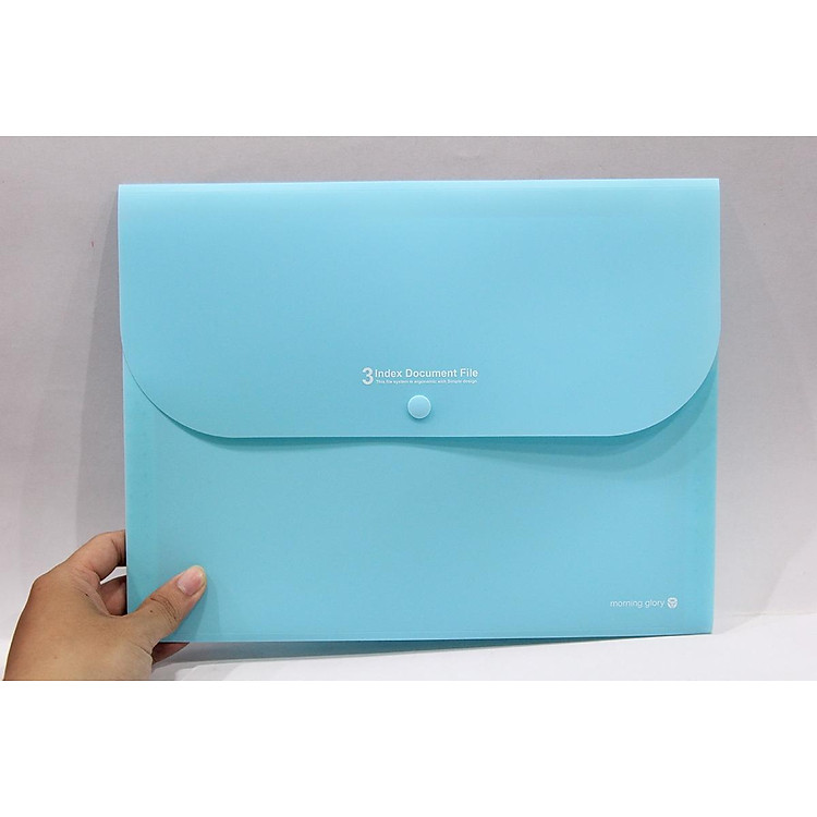 Bìa Nút 3 Ngăn Morning Glory 79153 - Xanh Mint - Ảnh 3