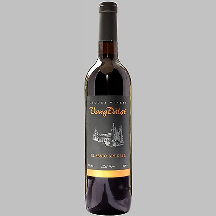Rượu Vang Đỏ Đà Lạt Ladofoods Classic Special Red Wine 750ml 12% - Không Kèm Hộp