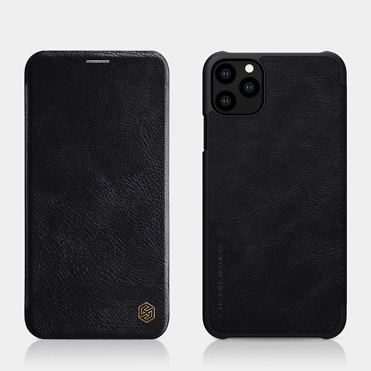 Bao case da cho iPhone 11 Pro hiệu Nillkin Qin (có ngăn đựng thẻ, mặt da tinh xảo) - Hàng chính hãng