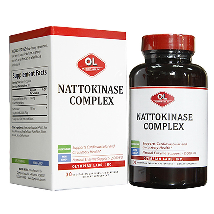 Thực Phẩm Chức Năng Hỗ trợ điều trị tai biến mạch máu não Nattokinase Complex