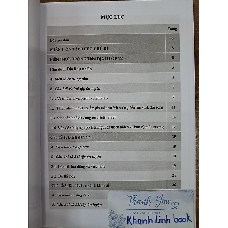 Hướng dẫn ôn thi tốt nghiệp trung học phổ thông môn Địa Lí (theo chương trình GDPT 2018) - Ảnh 4