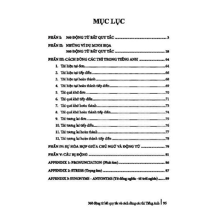 360 Động Từ Bất Quy Tắc Và Cách Dùng Các Thì Tiếng Anh - Ảnh 3
