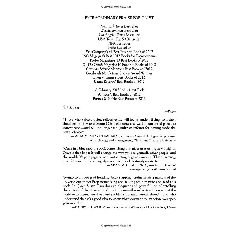 Quiet: The Power Of Introverts In A World That Can't Stop Talking - Ảnh 2