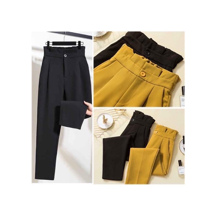 Quần baggy công sở nữ cạp bèo