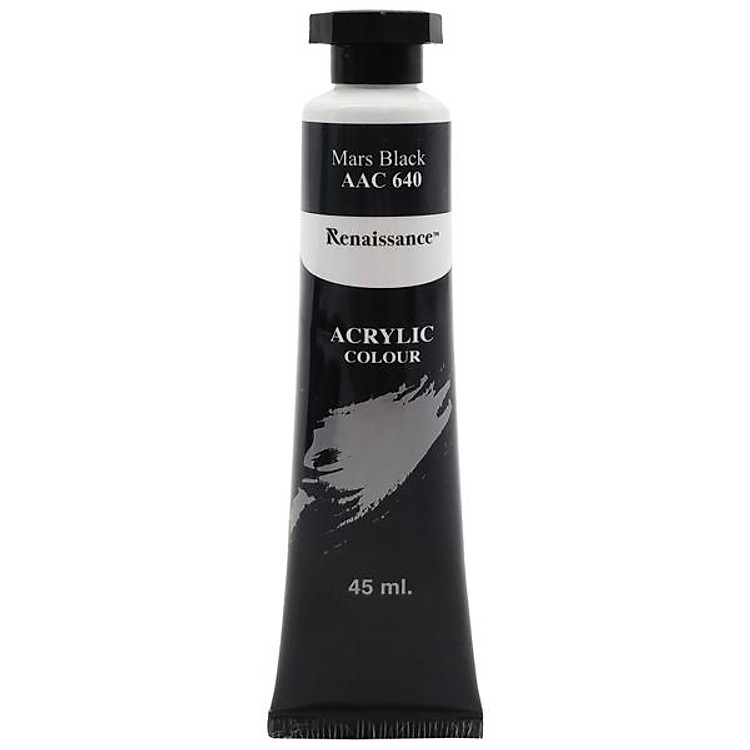 Tuýp Màu Acrylic 45 ml – Renaissance #640 (Mars Black)