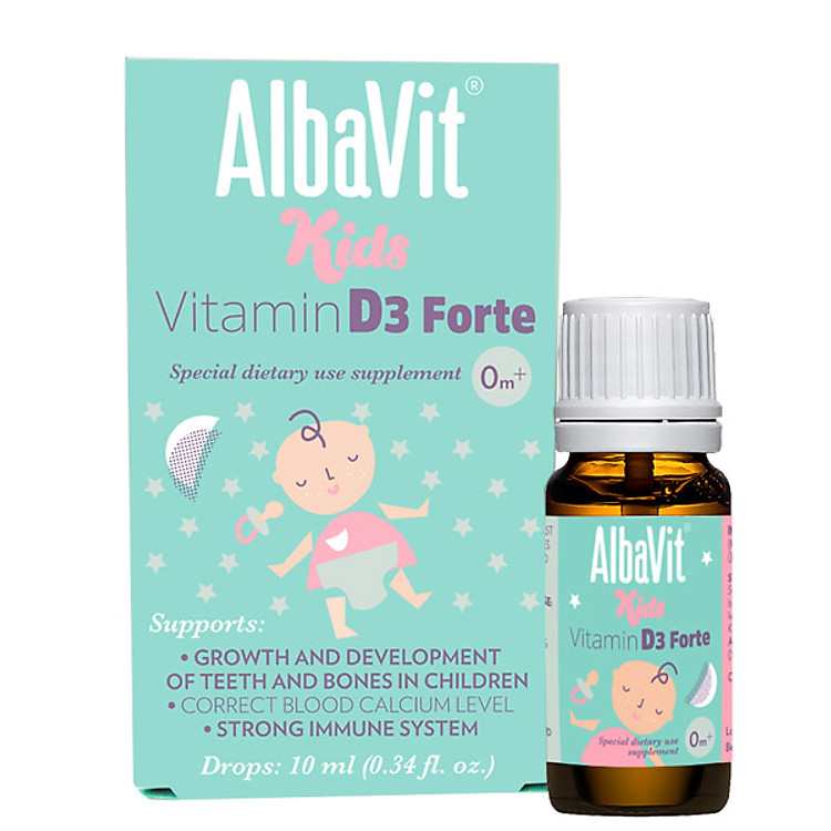 Thực phẩm ALBAVIT KIDS VITAMIN D3 FORTE Dành cho trẻ