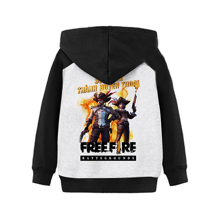 Mẫu Áo Khoác Chống Nắng Trẻ Em Free Fire BatteGrounds Mới 23IKG