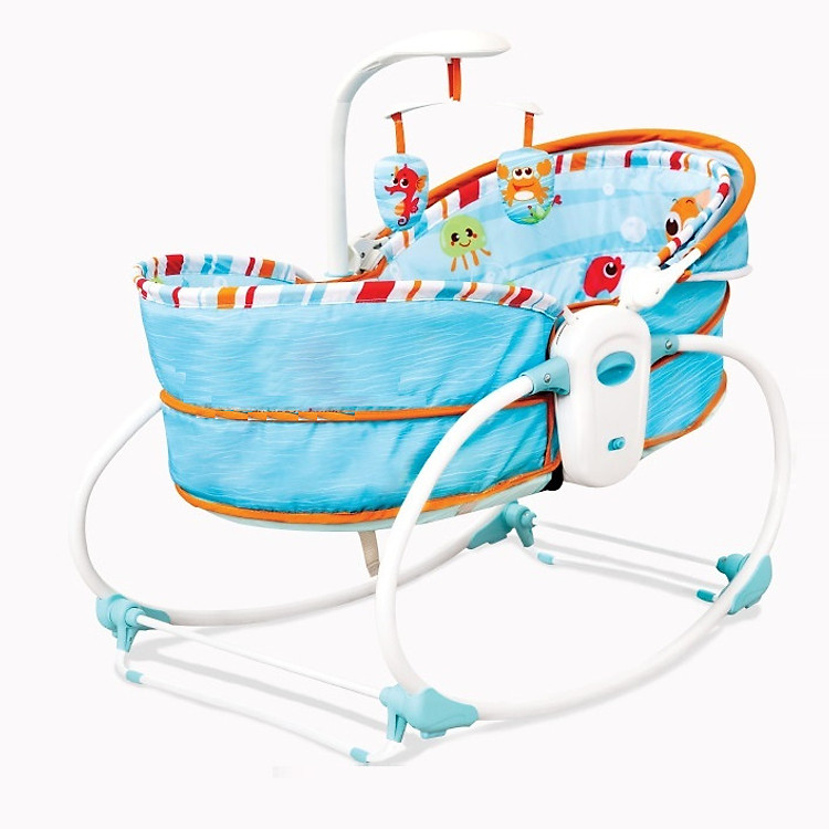 Nôi rung Kiêm Ghế Mastela Tặng Màn và Thước Đo Chiều Cao