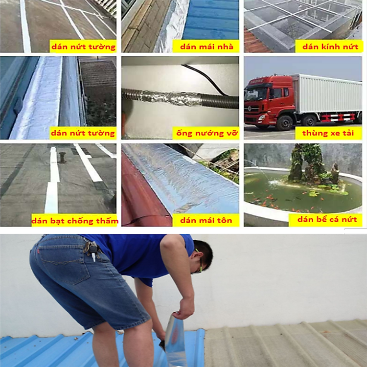 Băng dính chống nước HT710 (10cm x 5m) - Ảnh 2