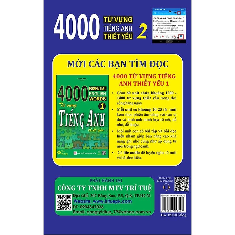 4000 từ vựng tiếng Anh thiết yếu 2 - Ảnh 2