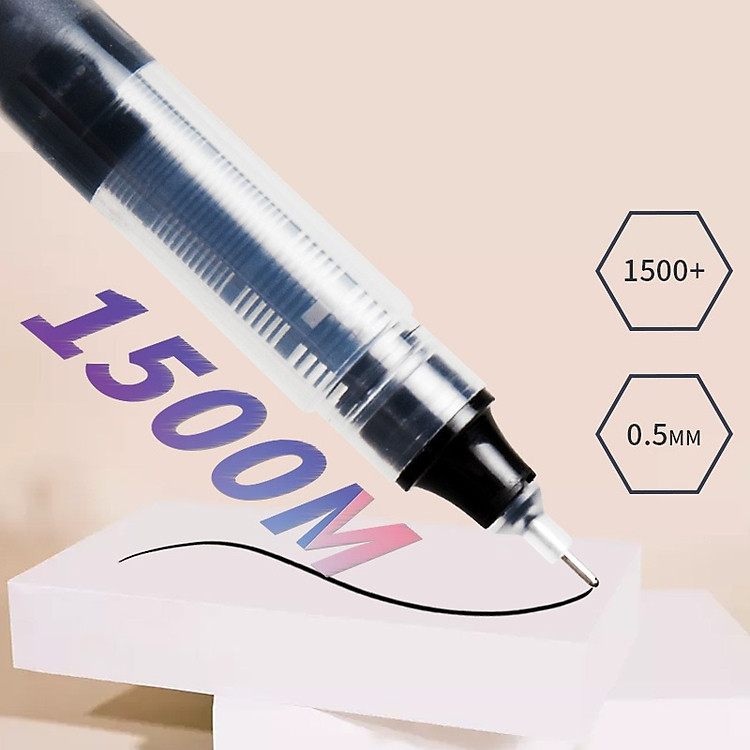 Bút Bi Gel Ngòi Kim 0.5mm MQ-1 (Màu đen)