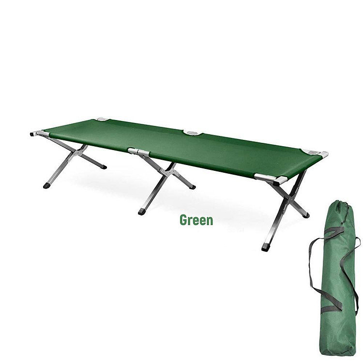 Outdoor and Indoor Portable Folding Bed Multifunctional Folding Camp Bed Folding Camping Cot with Carrying Bag