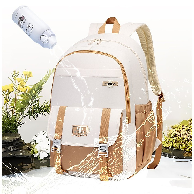 Balo học sinh SUN EIGHT - 8475 (màu be) - Ảnh 4