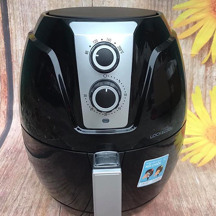 Nồi Chiên Không Dầu Lock&Lock Air Cooker EJF161BLK - Hàng Chính Hãng