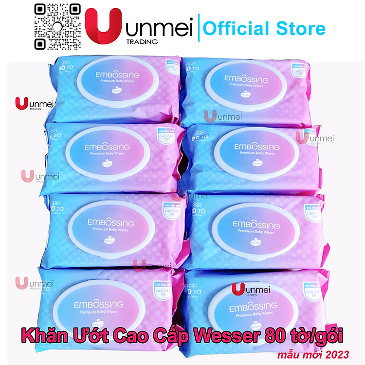 Mua Bộ 8 Gói Khăn Ướt Wesser 80 Tờ Chính hãng Tiết kiệm